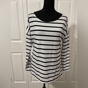 Amyfashion womens striped shirt size medium